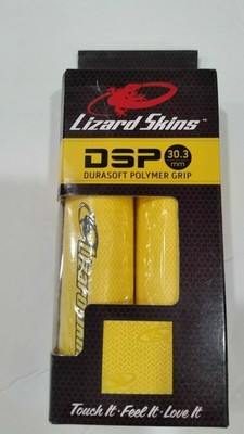 Lizard Skins 30.3 mm DSP Grips Durasoft Polymer Grip Yellow Bike Cycling NEW 