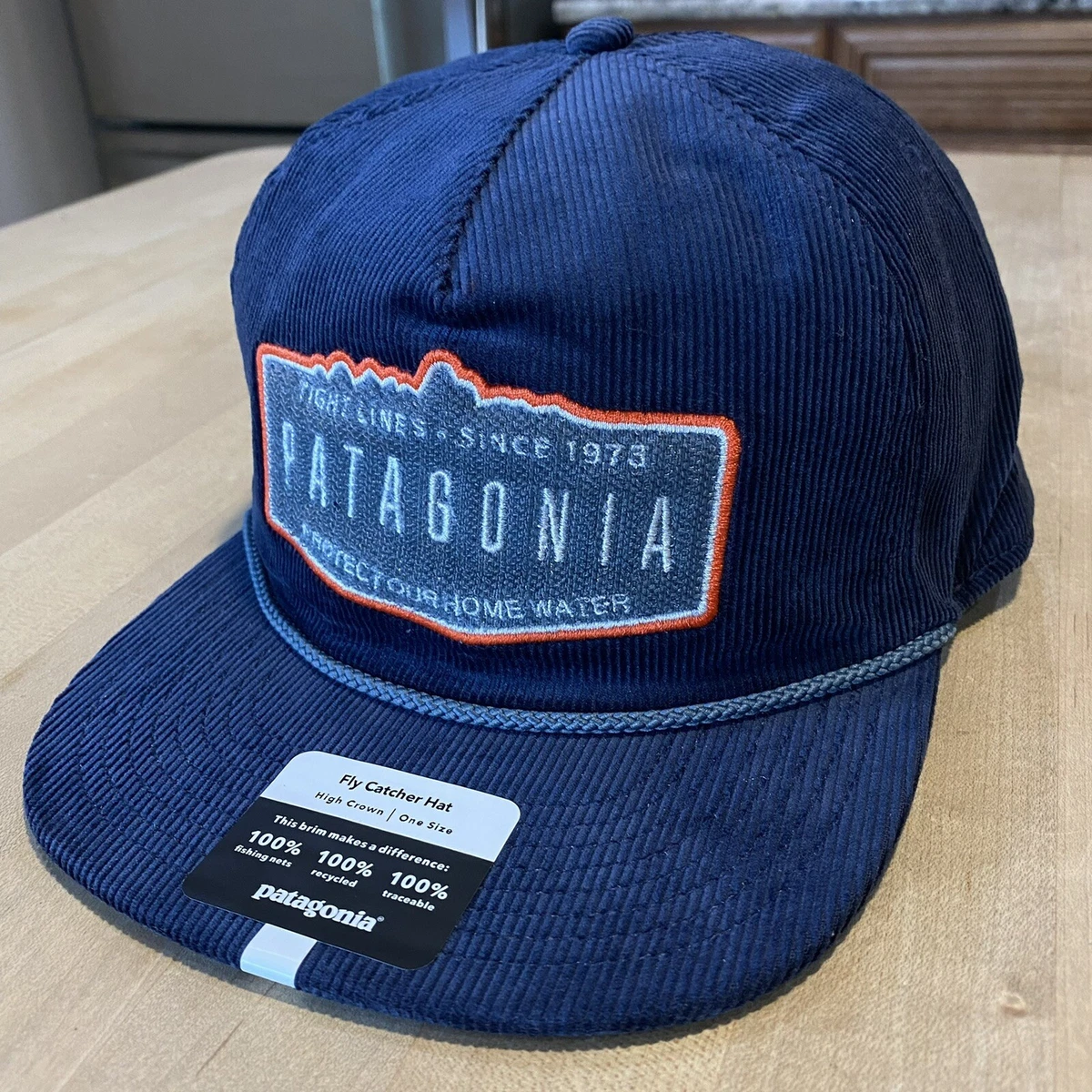 navy patagonia hat