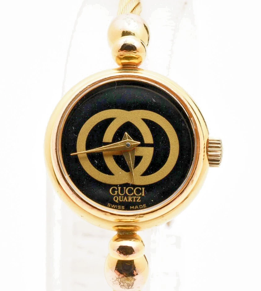 Montre femme GUCCI 2047,1L bracelet VERT doré