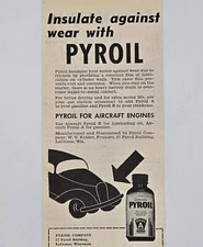 1946 Pyroil for Aircraft Engines, Jerry the Talking Dog Print Ad 3" x 8.5"