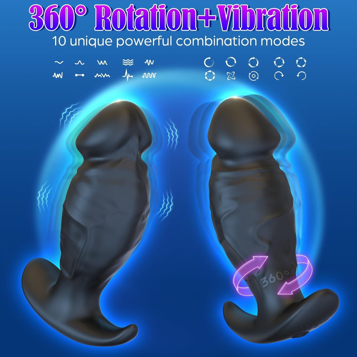 3 folds thrusting vibration butt plugs 3 Folds Thrusting Vibration Butt Plug & Prostate Massager – Lusty Age