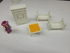 Playmobil Furniture Lot Vintage Bedroom Beds Armoire Table Mom