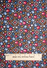 SPX Diamonds & Denim Collection Gem Toss Gray Standard Weight Cotton Fabric YARD