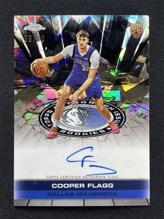 2025 26 Topps Chrome Cooper Flagg Black Sapphire Issue Rookie RC Auto /10