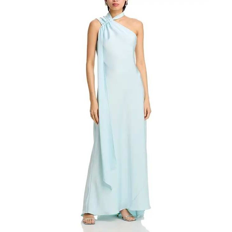 AQUA Long Scarf Bias Cut Gown Size 12