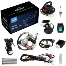 125cc ATV Wiring Harness Kit for TaoTao Coolster 4-Stroke 5-Pin AC CDI Stator