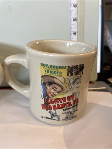 1993 ROY ROGERS LIGHTS OF OLD SANTA FE HAPPY TRAILS TO YOU COFFEE CUP MOVIE MUG - Picture 4 of 5