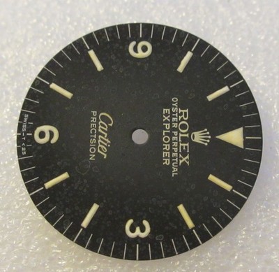 Rolex #5500 CARTIER Precision EXPLORER Org TROPICAL Matte Black
