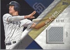 2018 Topps Major League Materials Black #MLMWM Wil Myers Jersey /99 - BB