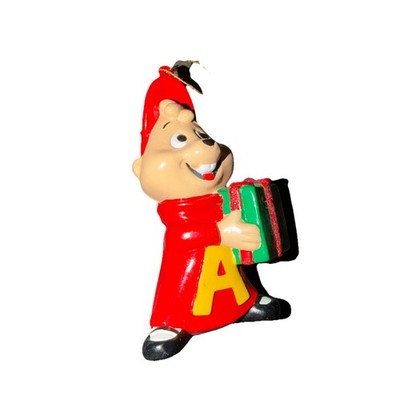 Alvin The Chipmunk Vtg Christmas Ornament Kurt Adler With Package 3-3/4''H (r-16)