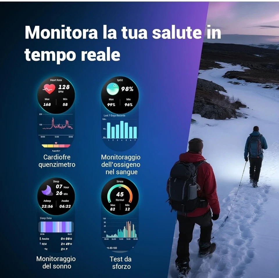 Blackview 2025 New W50Pro Smart Watch with Emergency Lighting 960mAh - Immagine 3 di 4