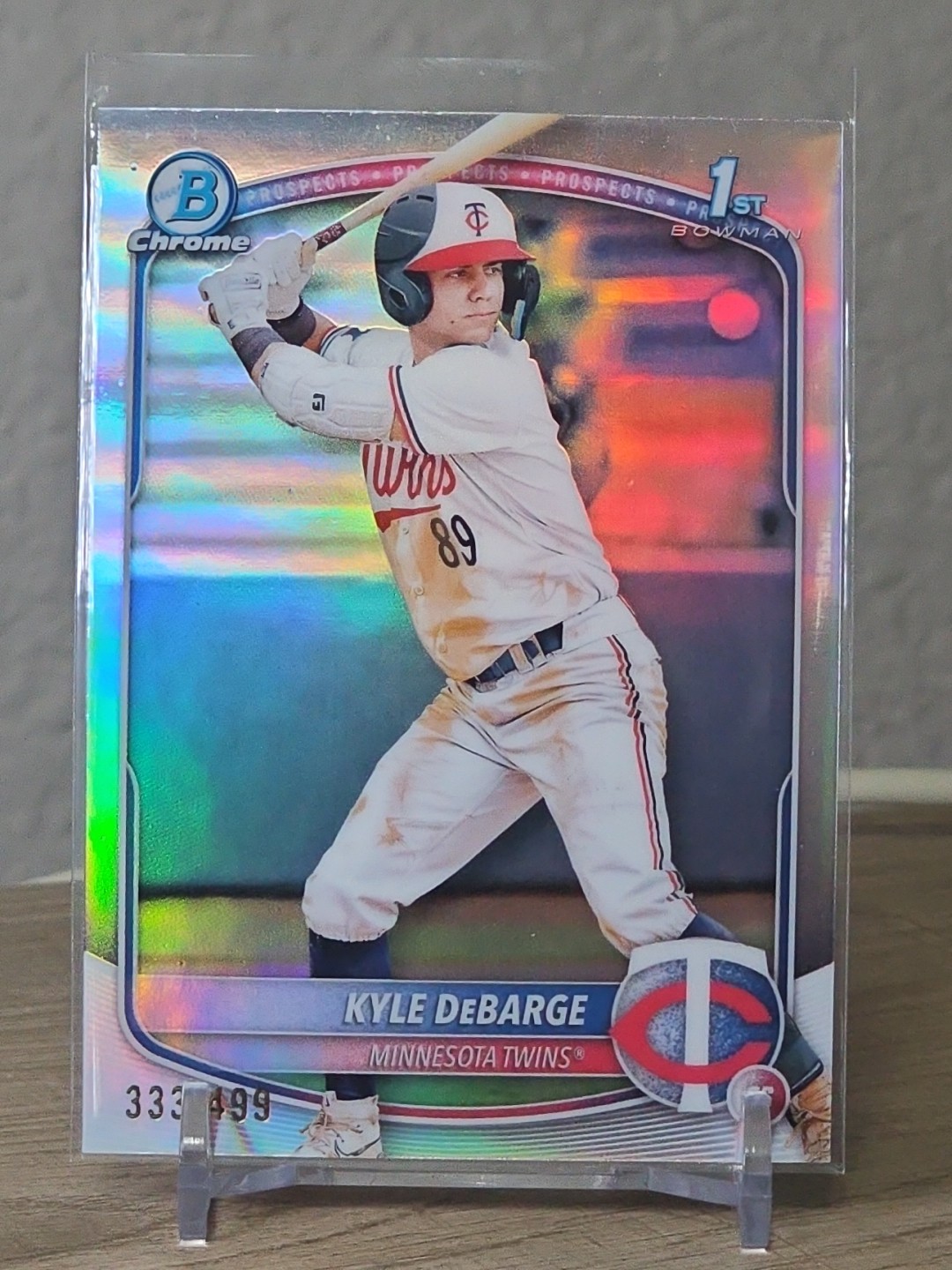 2025 Bowman - Chrome Prospects Kyle DeBarge #BCP-139 Refractor 333/499 (RC)