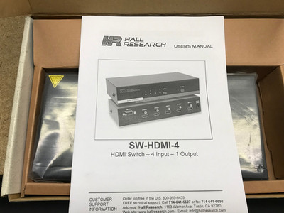 Hall Research SW-HDMI-4 HDMI Switch ( 4 Input / 1 Output )