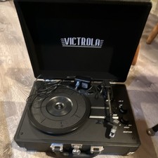 Victrola Victrola Black Suitcase Record Player Turntable