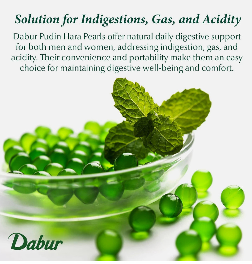 Dabur Pudin Hara Pearls - Daily Digestive Care Supplements for Men and Women ...