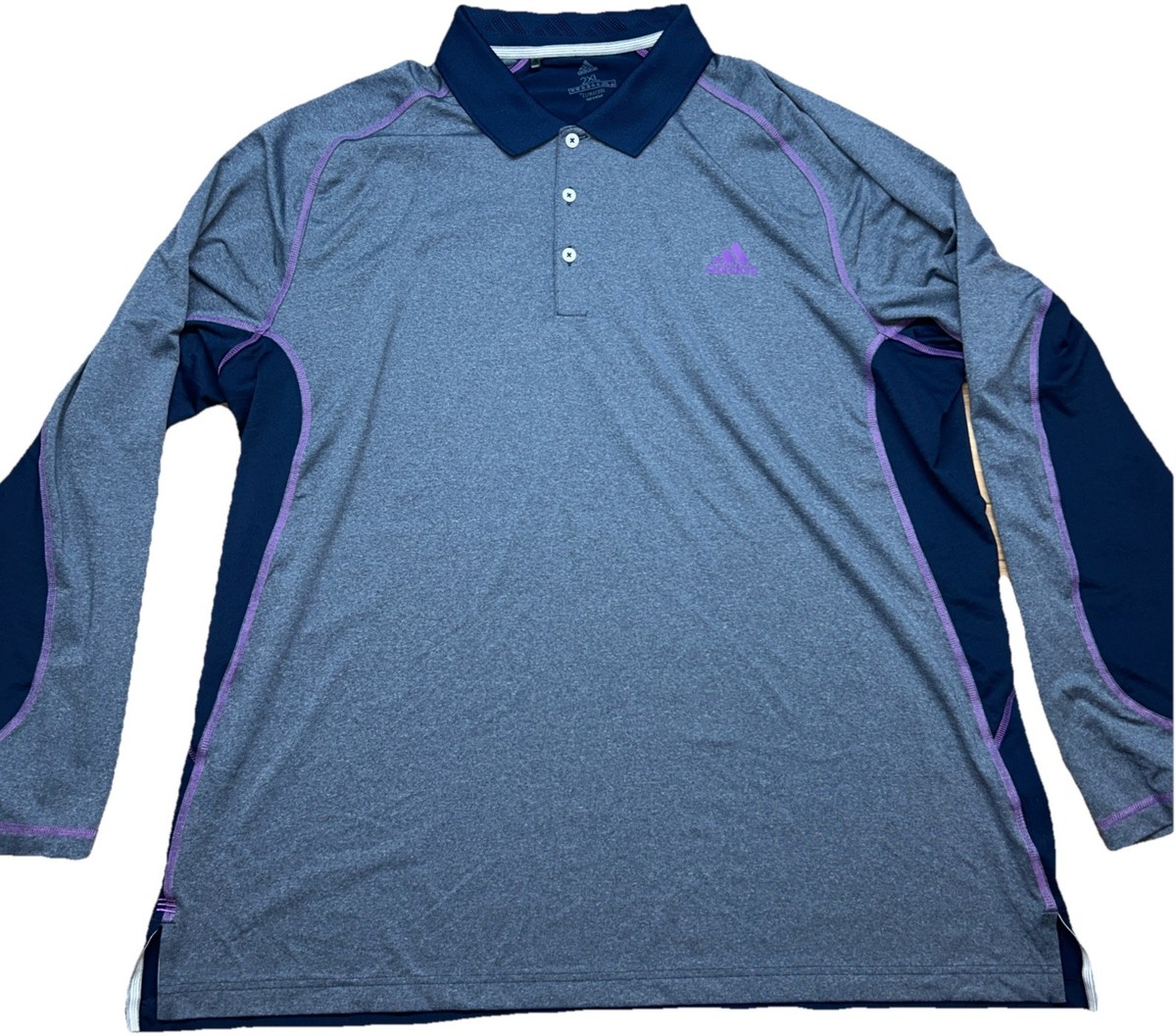 Adidas Ultimate 365 Climacool Long Sleeve Polo, Mens 2XL