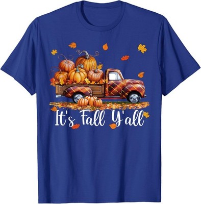 It's Fall Y'all Pumpkin Truck Autumn Tree Hello Fall Unisex T-Shirt
