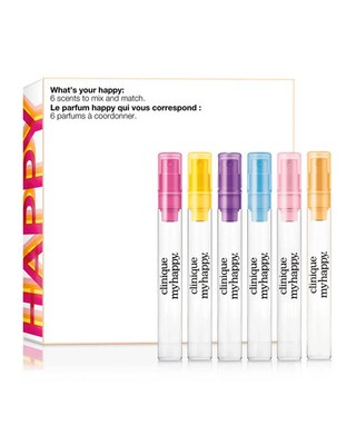 CLINIQUE Find Your Happy 6pc Gift Set (.17oz/5mL each) 6 Scents New in Box