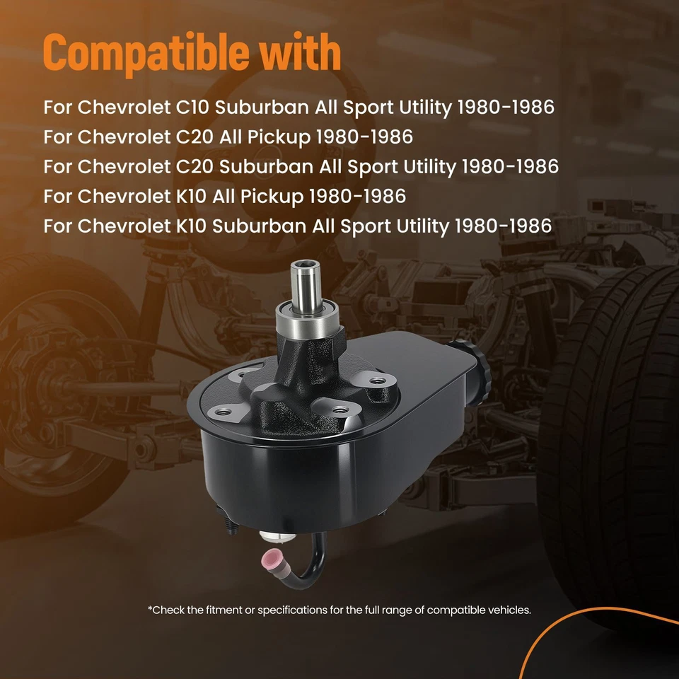 Power Steering Pump for Chevrolet K5 Blazer 1980-1986 207920 - Image 3 of 4