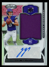 2024 Certified JJ McCarthy RC Rookie Auto Patch RPA /299 Vikings Michigan