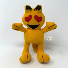 Toy Factory Garfield Plush Stuffed Animal Heart Eyes Emoji Orange Cat Cute 9"