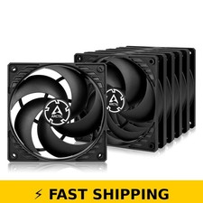ARCTIC P12 120mm Case Fans - 5 Pack, Quiet Motor, Black
