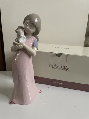 Nao von Lladro Kitty Cuddles 1545 in OVP Figur 