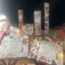 Winky Lux Cosmetics Lip Eye  Mixed Lot Of 6 New in Boxes W 2 Kitten Palettes!