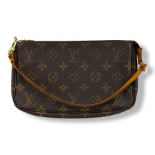 Louis Vuitton Pochette Accessories Brown Monogram Clutch Bag