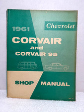 1961 Chevrolet Corvair Corvair 95 Shop Manual Car Automobile Repair Book