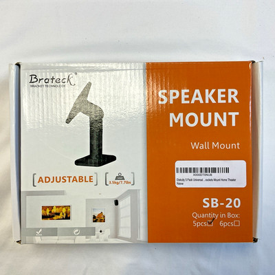 Universal Tilt Piv Speaker Bracket -  Brateck SB-20  (5 speakers pack )