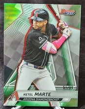 2025 Bowman's Best Ketel Marte #62 Green Refractor /99 Diamondbacks