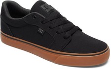 DC Mens Anvil Tx Low Top Shoes - Black / Gum - Authentic New
