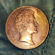 Bavaria Ludwig I 1839 2 Thaler Silver Coin KM#489 Equestrian Variety