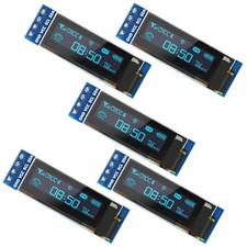 5pcs 0.91 inch 128x32 IIC I2C Blue OLED Display Module DC3.3V 5V 128 32 Arduino