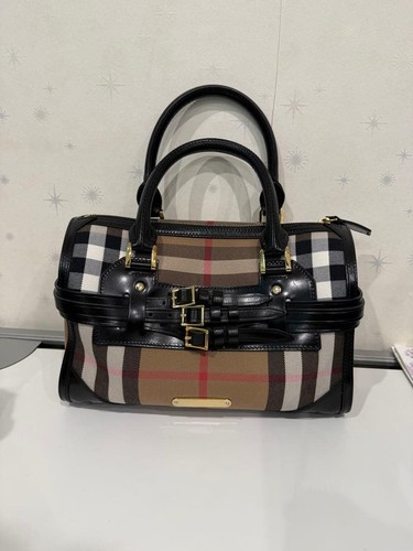 BURBERRY House Check 2WAY Mini Boston Bag