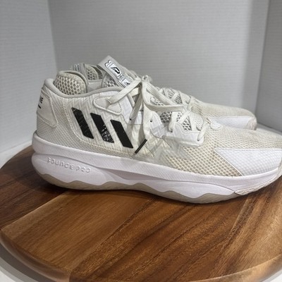 Adidas Dame 8 Admit One Cloud White Black Sneakers Shoes GY6462