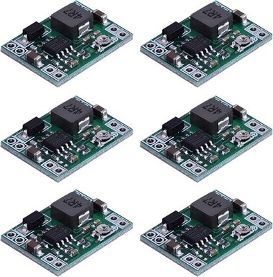 Mini MP1584EN DC-DC Buck Converter Adjustable Module 24V to 12V 9V 5V 3V 6 Pack