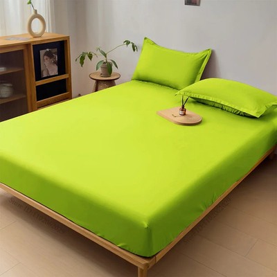 Fitted Bed Sheets Mattress Pads Soft Microfiber Breathable Bedspreads Protector