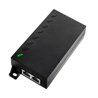 60W Gigabit PoE++ Injector - 10/100/1000Mbps, RJ-45 Shielded, IEEE 802.3af/at...