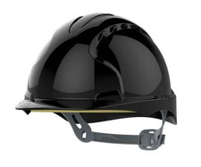 JSP AJF030-001-174 Mid Peak Vented Hard Hat EVO2 Black