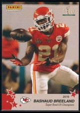 Bashaud Breeland 2019 Panini Instant Super Bowl LIV Champions #21 Chiefs 