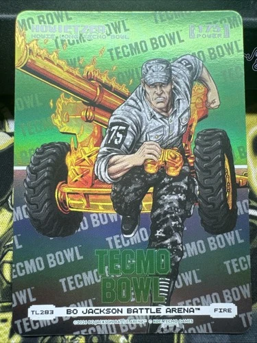 2026 Bo Jackson Battle Arena Tecmo Bowl Howietzer Tecmo Logo Fire TL283