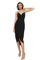 Trendyol Damen Black Ribbon Detailed Cocktail Dress, Schwarz, 38 EU