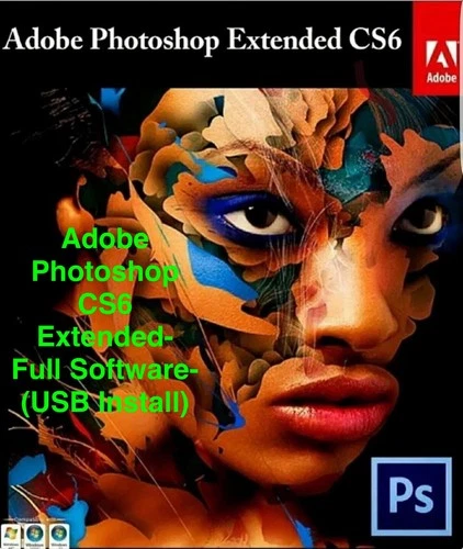 Photoshop CS6 Extended- Windows USB Software package- (Full USB installation)