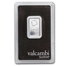 10 gram Platinum Bar - Valcambi (In Assay) 2406.94 per troy oz