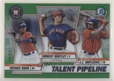 2020 Bowman Green Refractor 45/99 Forrest Whitley JJ Matijevic Freudis Nova 4l3