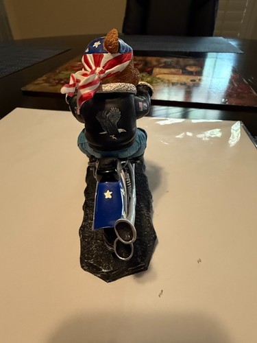 BEAR TO BE WILD - FAITHFUL FUZZIES BORN TO RIDE COLLECTION 6"LONG/5" TALL - Picture 4 of 5