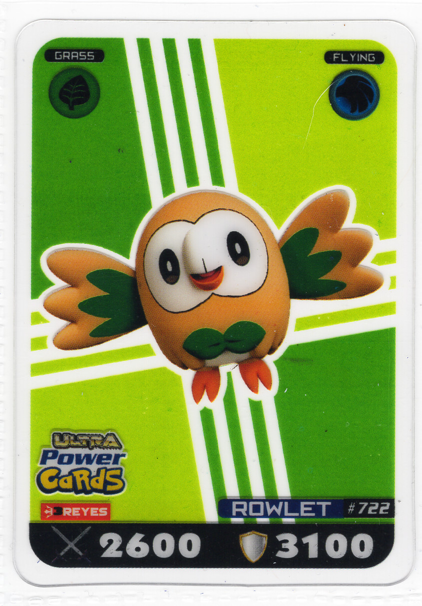 Rowlet #722 - 2017 Peru Pokémon Ultra Power Cards by 3Reyes Vol IV Lamincard
