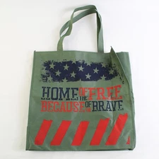 Home of The Free Because Of The Brave Reusable Shopping Bag Tunnel to Towers